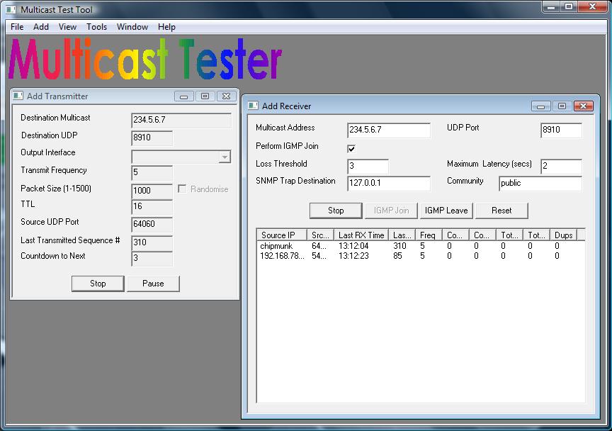 Multicast Tester
